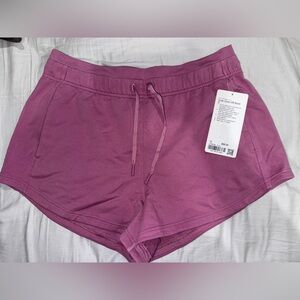 Lululemon Inner Glow HR Short 3” velvet dust NWT size 12